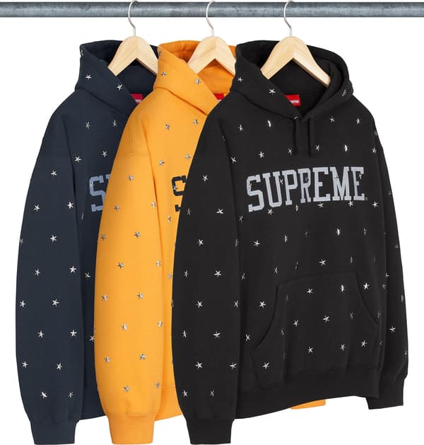Supreme Stars Studded Hooded Sweatshirt - Product Image
