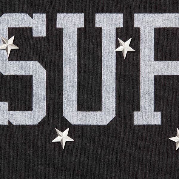 Supreme Stars Studded Hooded Sweatshirt - Black (front)