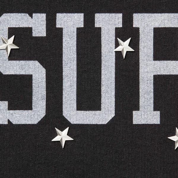 Supreme Stars Studded Hooded Sweatshirt - Black (front)