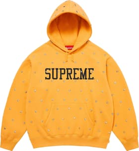 Supreme Stars Studded Hooded Sweatshirt Dusty Gold