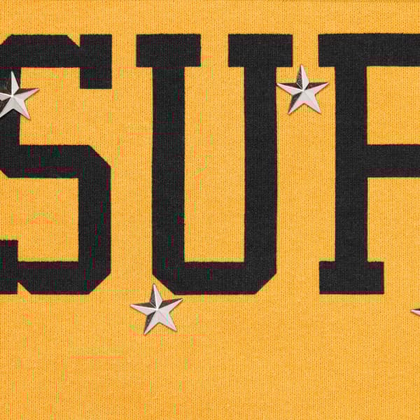 Supreme Stars Studded Hooded Sweatshirt - Dusty Gold (front)