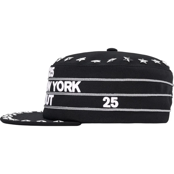 Supreme Stars Studded Pillbox Hat - Black (front)