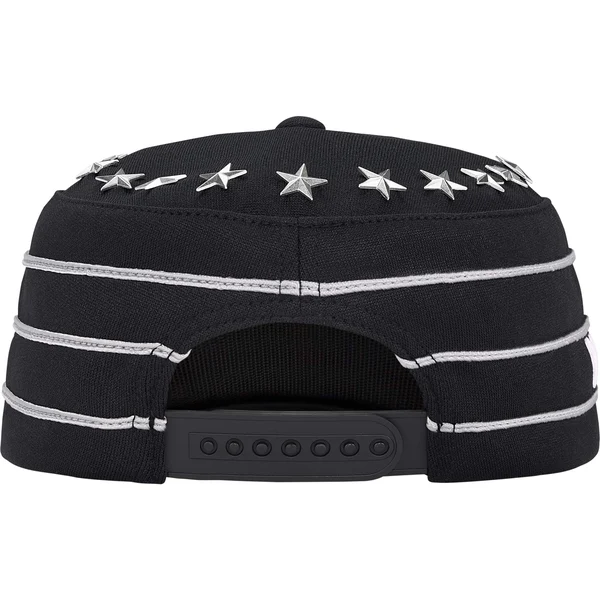 Supreme Stars Studded Pillbox Hat - Black (front)