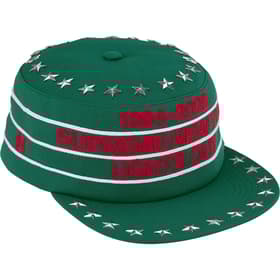 Supreme Stars Studded Pillbox Hat Dark Green