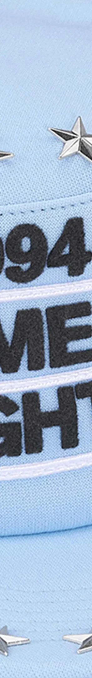 Supreme Stars Studded Pillbox Hat - Light Blue (front)