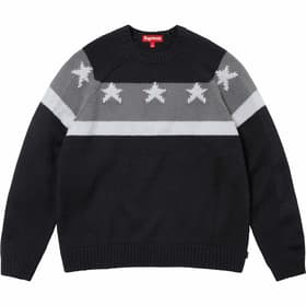 Supreme Stars Sweater Black