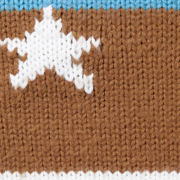 Supreme Stars Sweater - Dusty Blue (front)