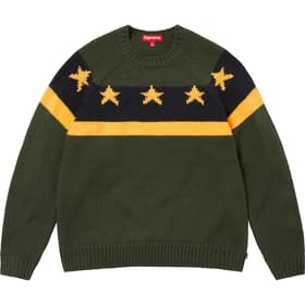 Supreme Stars Sweater Green