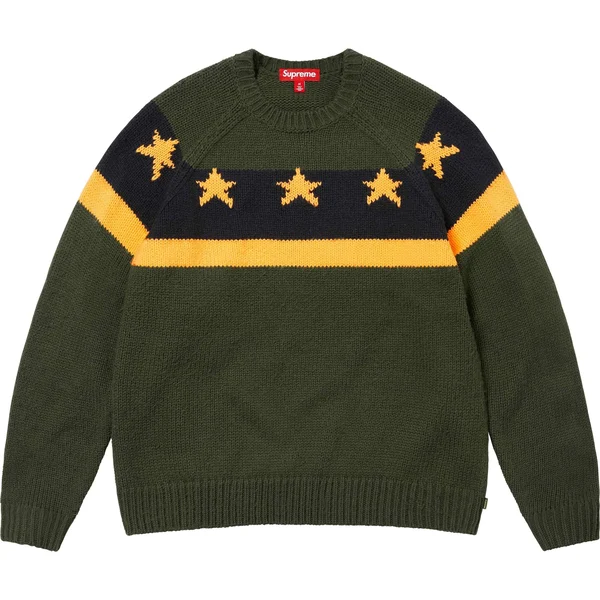 Supreme Stars Sweater - Green (front)
