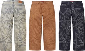 Supreme Stars Topstitch Baggy Jean