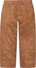 Supreme Stars Topstitch Baggy Jean - Brown (front)