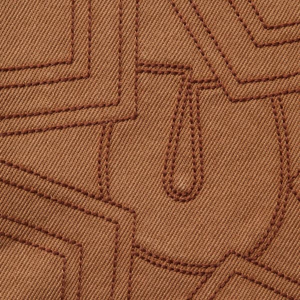 Supreme Stars Topstitch Baggy Jean - Brown (front)