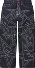 Supreme Stars Topstitch Baggy Jean - Indigo (front)