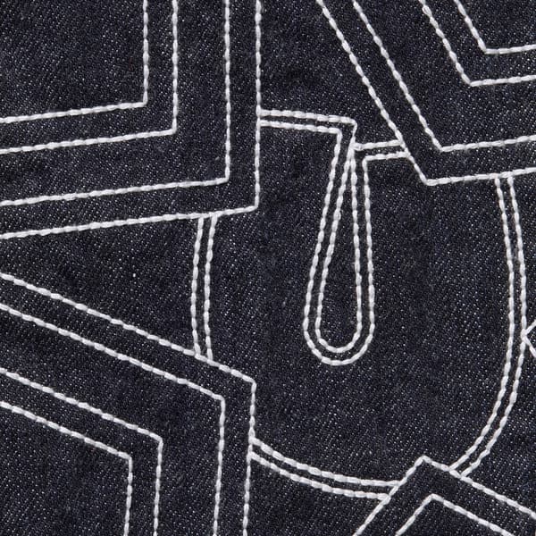 Supreme Stars Topstitch Baggy Jean - Indigo (front)