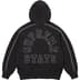 Supreme State Zip Up Hooded Sweatshirt - Black (front)