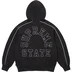 Supreme State Zip Up Hooded Sweatshirt - Black (front)
