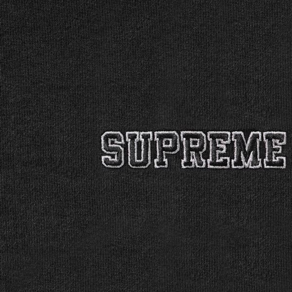 Supreme State Zip Up Hooded Sweatshirt - Black (front)