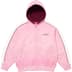 Supreme State Zip Up Hooded Sweatshirt - Pink (front)