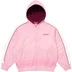 Supreme State Zip Up Hooded Sweatshirt - Pink (front)