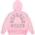 Supreme State Zip Up Hooded Sweatshirt - Pink (front)