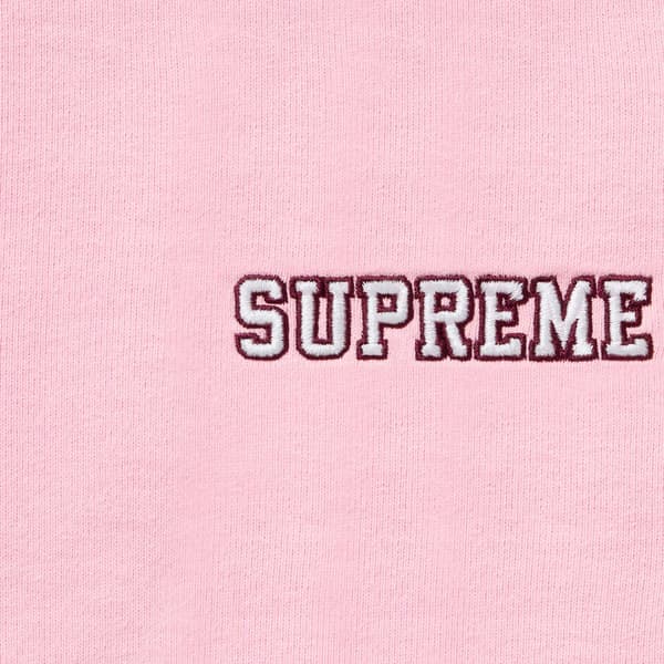Supreme State Zip Up Hooded Sweatshirt - Pink (front)