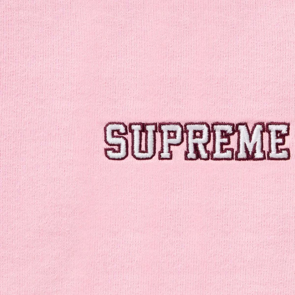 Supreme State Zip Up Hooded Sweatshirt - Pink (front)