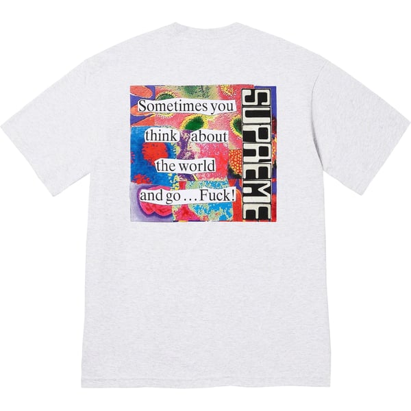 Supreme Static Tee - Ash Grey (front)