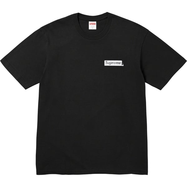 Supreme Static Tee - Black (front)