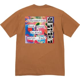 Supreme Static Tee Light Brown