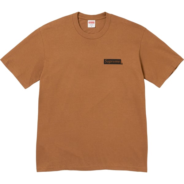 Supreme Static Tee - Light Brown (front)