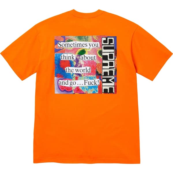 Supreme Static Tee - Orange (front)