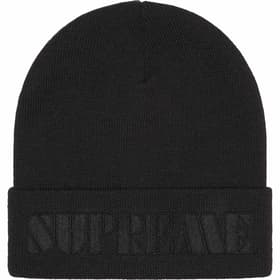 Supreme Stencil Beanie Black