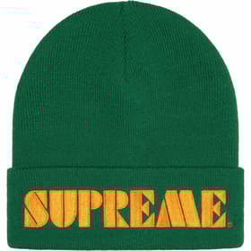 Supreme Stencil Beanie Dark Green