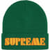 Supreme Stencil Beanie - Dark Green (front)