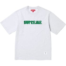 Supreme Stencil Embroidered S/S Top Ash Grey