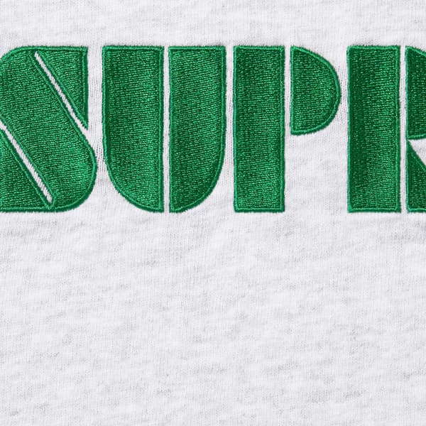 Supreme Stencil Embroidered S/S Top - Ash Grey (front)