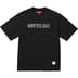 Supreme Stencil Embroidered S/S Top - Black (front)