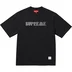Supreme Stencil Embroidered S/S Top - Black (front)