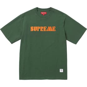 Supreme Stencil Embroidered S/S Top Green