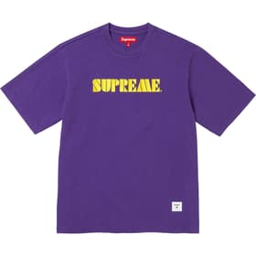 Supreme Stencil Embroidered S/S Top Purple