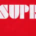 Supreme Stencil Embroidered S/S Top - Red (front)