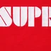 Supreme Stencil Embroidered S/S Top - Red (front)