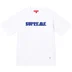 Supreme Stencil Embroidered S/S Top - White (front)