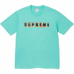 Supreme Stencil Tee Teal