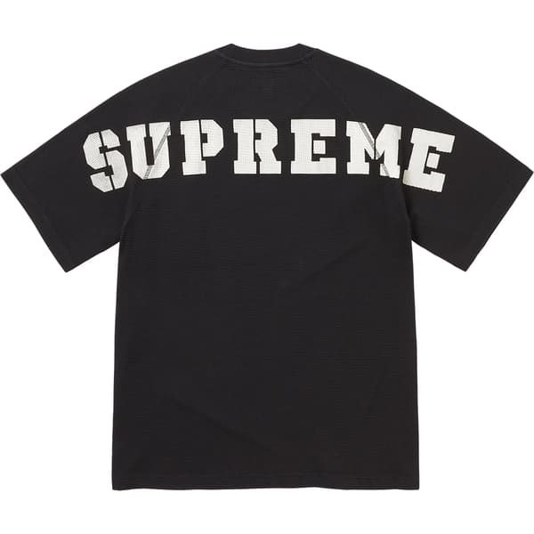 Supreme Stencil Thermal S/S Top - Black (front)