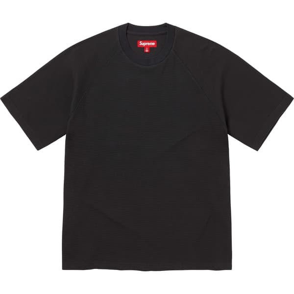 Supreme Stencil Thermal S/S Top - Black (front)