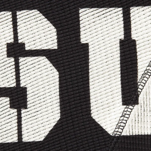 Supreme Stencil Thermal S/S Top - Black (front)