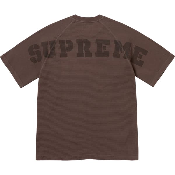 Supreme Stencil Thermal S/S Top - Brown (front)