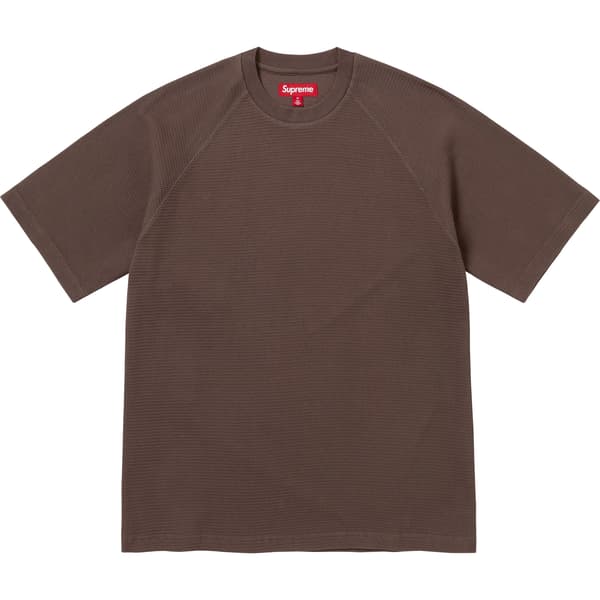 Supreme Stencil Thermal S/S Top - Brown (front)