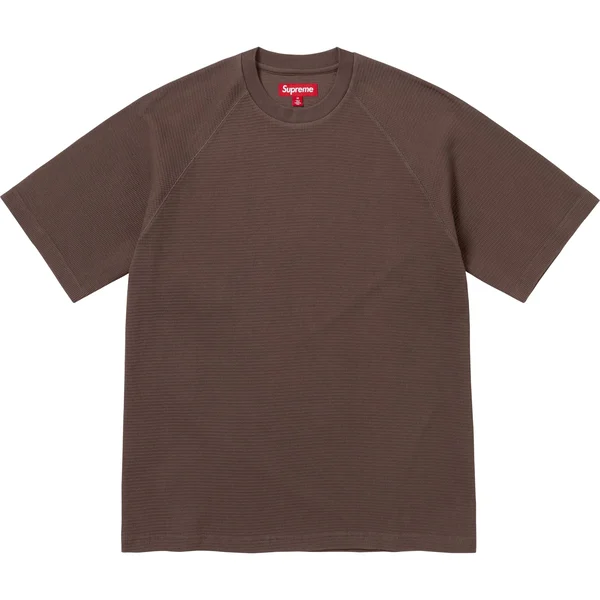 Supreme Stencil Thermal S/S Top - Brown (front)